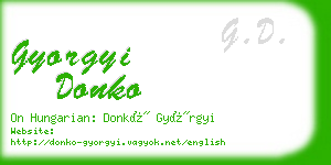 gyorgyi donko business card